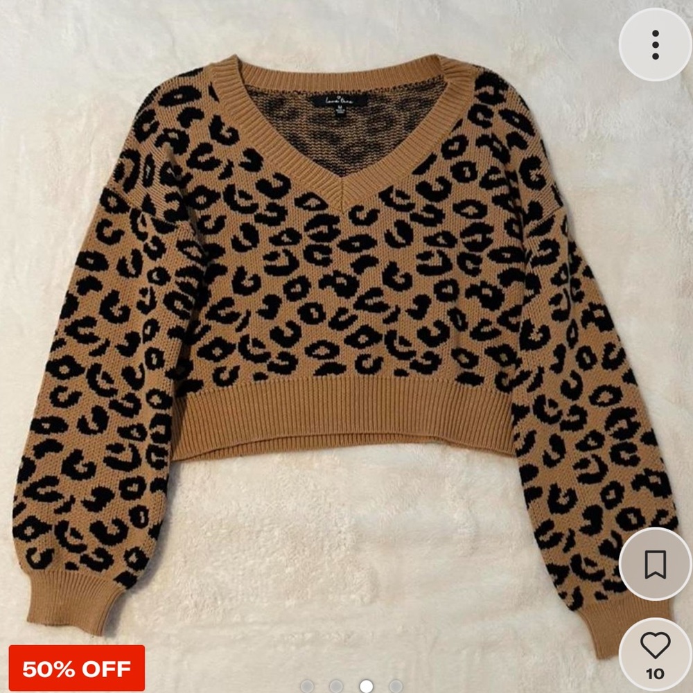 Cheetah print sweater